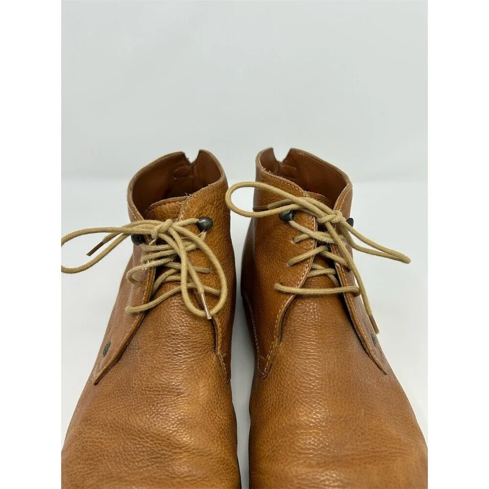 Frank Wright Smith Men's Chukka Desert Ankle Boots Brown Lace Up Size 10